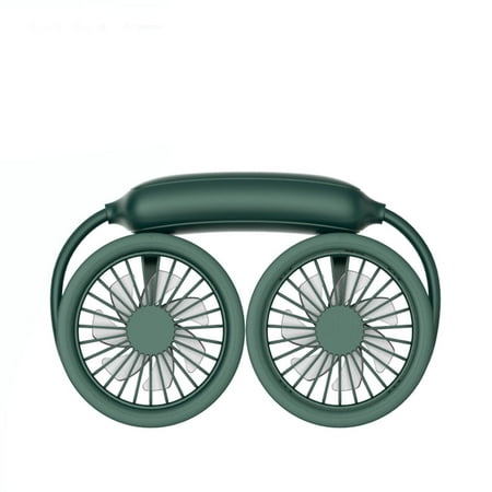 

Quiet Rechargeable Ideal for Outdoor Sports - Green Portable Hands-Free Mini Fan