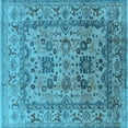 thumbnail image 1 of Ahgly Company Indoor Square Oriental Light Blue Traditional Area Rugs, 3' Square, 1 of 4