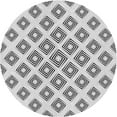 thumbnail image 1 of Ahgly Company Indoor Round Patterned Platinum Gray Area Rugs, 8' Round, 1 of 1