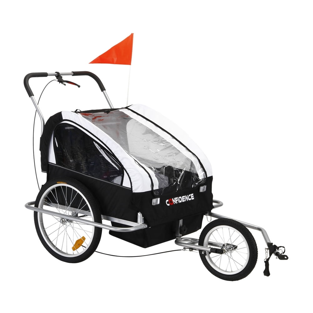 Confidence 2in1 Double Baby/Child/Kids Bicycle Bike Trailer /Jogger