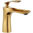 thumbnail image 1 of Grifo para lavabo de baño de latón con acabado cromado, grifo mezclador de lujo Golden Glamour, 1 of 5