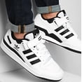 thumbnail image 2 of Adi - das Forum Low Men's Cloud White Black Core Black FY7757 Size 8-13 New, 2 of 6