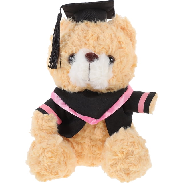 KAKOWELY Muñeco de oso de graduación, birrete de graduación, peluche de dibujos animados, adorable recuerdo