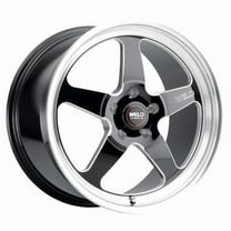 Weld  20 x 9.5 in. S104 Ventura 5 x 135 mm ET13 Backspace 5.75 in. Wheel, Gloss Black - 87.1 mm Dia.