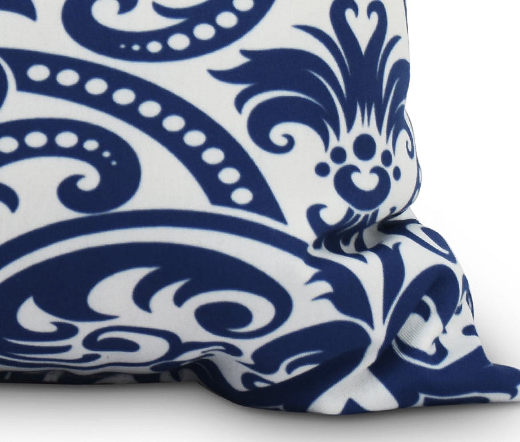 Simply Daisy, 14" x 20" Alexys Blue Floral Decorative Floral Outdoor Pillow