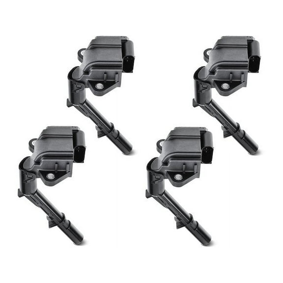 Front Ignition Coil Kit 4 - Compatible with 2015 - 2018 Mercedes-Benz C300 2.0L 4-Cylinder 2016 2017