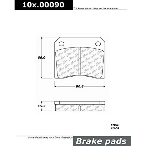 StopTech 105.00090 Disc Brake Pad; PosiQuiet Ceramic;