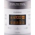 thumbnail image 6 of CUCKOO High Pressure Rice Cooker 10-Cup Uncooked / 20-Cup Cooked with Nonstick Inner Pot, Large Rice Maker with 13 Menu Options and Steam Plate, Fuzzy Logic Tech, Voice Guide, White (CRP-P1009SW), 6 of 9