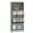 Gray, variant on YYAo Kitchen Pantry Storage Cabinet Microwave Rack Storage Rack,5-Tier Kitchen Baker's Rack with Flip-up PC Doors-Gray