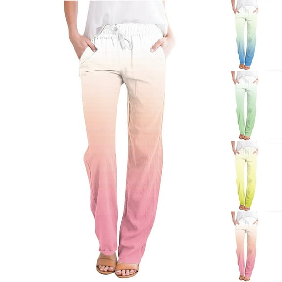 Utoimkio Women's Casual Loose Straight Leg Sweatpants Drawstring Jogger Sweat Pants Summer Workout Running Lounge Pants with Pockets