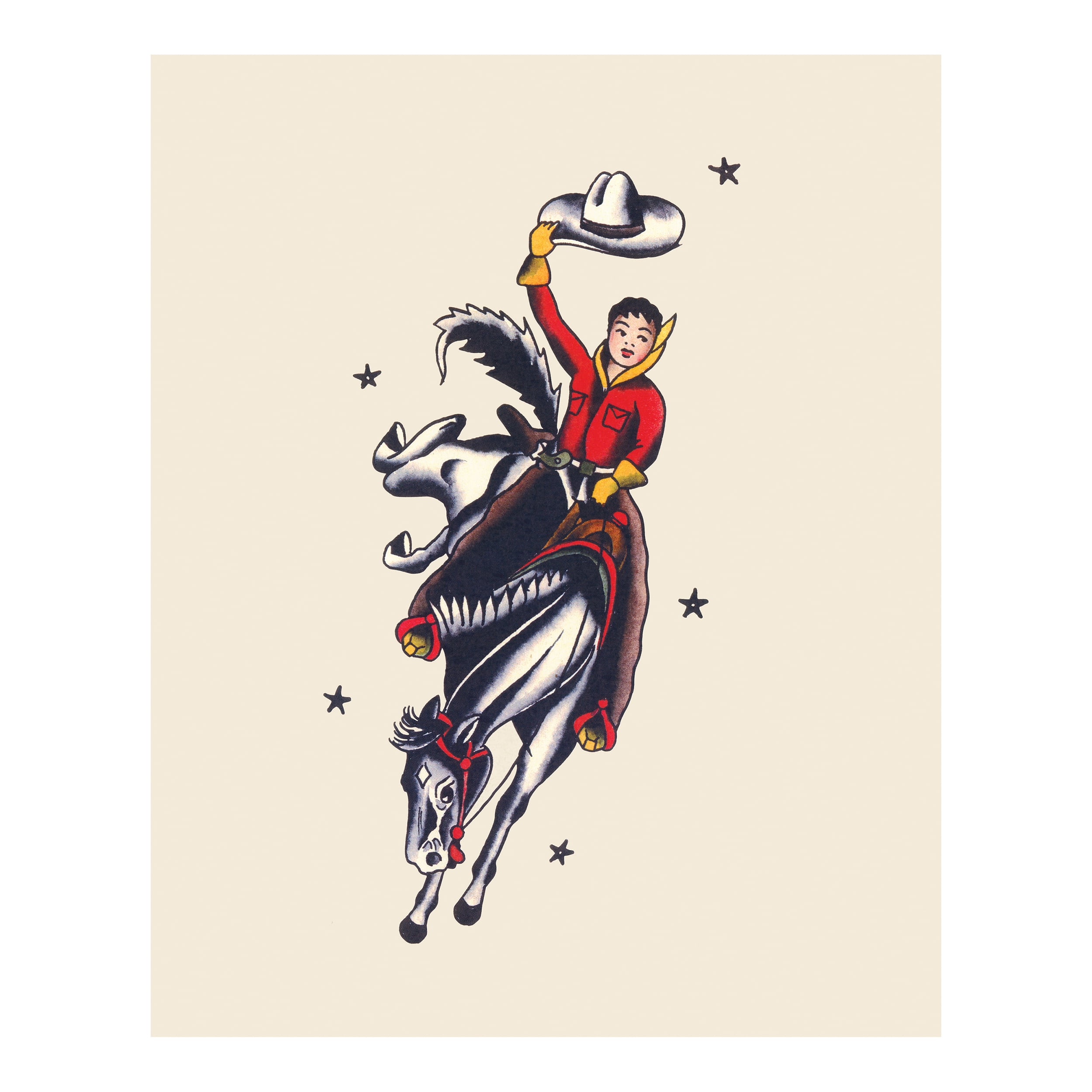 (2 pack) DesignOvation Western Unframed Art Prints 8” x 10” Set of 3 by Tania Garcia and Piddix