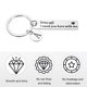 thumbnail image 3 of Uxcell Llave de Seguridad, 1 Juego de Llave con Letra A Te Necesito Aquí Conmigo, Plata, 3 of 6