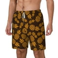 thumbnail image 2 of Balery Colorful Pineapple Mens Swim Trunks Swim Shorts for Men Quick Dry Inseam Beach Shorts with Compression Liner Pocket-X-Large, 2 of 9