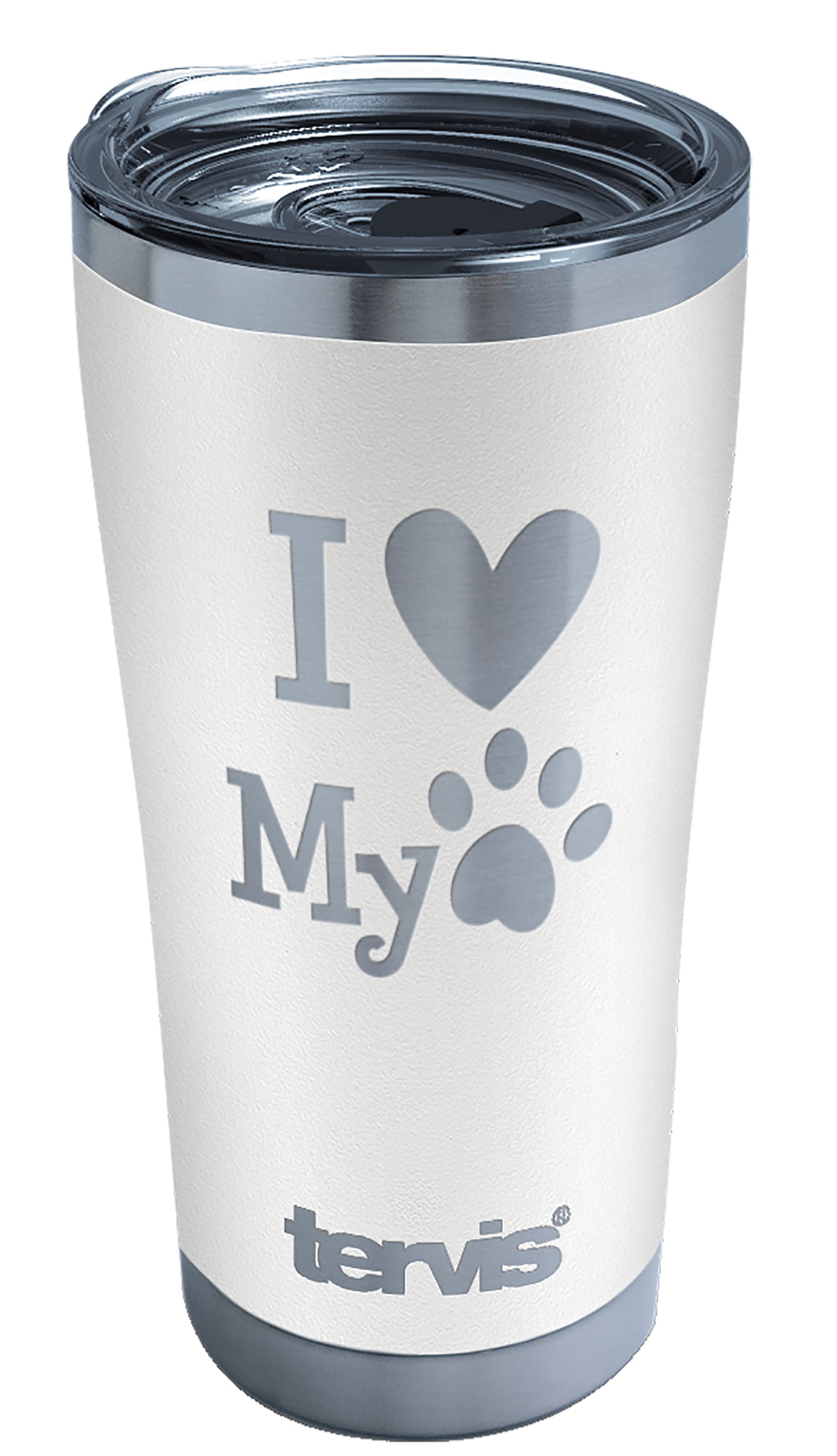 Tervis Triple Walled My Pet Glacier White Insulated Tumbler Cup Keeps  Drinks Cold & Hot, 30oz, Glacier White