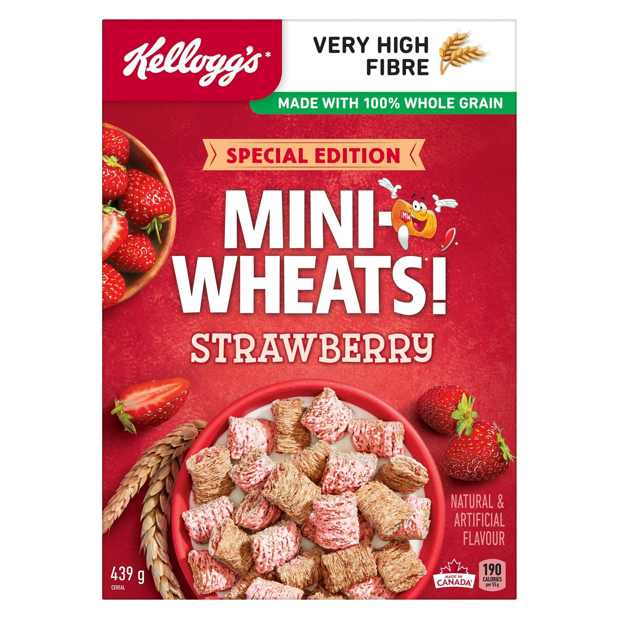 Mini-Wheats* Strawberry Flavour Cereal 439 g