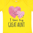 thumbnail image 4 of Inktastic I Love My Great Aunt Two Hugging Hearts Boys or Girls Baby Bodysuit, 4 of 5