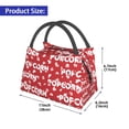 thumbnail image 3 of Vsdgher Popcorn2 Print Insulated Reusable Bags with Sturdy Zipper and Handles, Foldable Totes for Hot or Cold Food Bring or Delivery, 3 of 8