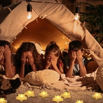 HOMEMAXS  12 PCS Electronic Candle Christmas LED Flameless Candles Indoor Decorative Lanterns