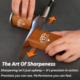 thumbnail image 5 of Rolling Knife Sharpener with Diamond & Ceramic Discs – 15° & 20° Strong Magnetic Angle &, Leather Strop, Finger Guard – Professional Manual Knife Sharpening Kit for Kitchen & Chef Knives., 5 of 9