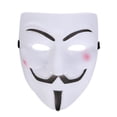 thumbnail image 1 of Vendetta Face Cover, Safe Lightweight PVC Casting Funny Horror Face Cover  for, 1 of 8