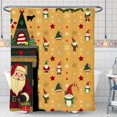 thumbnail image 1 of Festive Christmas Shower Curtain with Santa& Holiday Design, 1 of 4