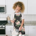 thumbnail image 4 of Pioneer Flower Floral Print Pattern Kids Aprons for Girls and Boys,Adjustable Neck Strap Toddler Aprons for Kids Cooking Baking, 4 of 7