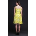 thumbnail image 4 of Bimba Robe Soleil Mini Teinture sur Nœuds pour Femmes à Taille Smockée Imprimée Tenue de Fête d'Été pour les Vacances - Grand, 4 of 5