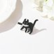 thumbnail image 4 of pin de esmalte popular en forma de gato negro TUNC Sencillez, 4 of 5
