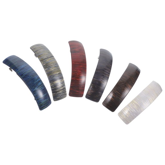 Raindrops 6Pcs Small Metal Hair Clips with Elegant Design Decorative Hair Accessories