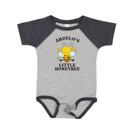 

Inktastic Cute Bee Abuelo s Little Honeybee with Stars Gift Baby Boy or Baby Girl Bodysuit