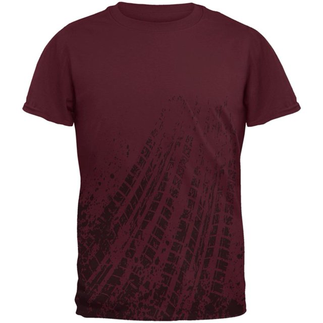 Off Road Mudding Truck Tire Tracks Mens T Shirt