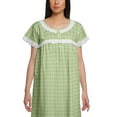 thumbnail image 3 of Moomaya Chemise de Nuit en Popeline de Coton pour Femmes, Col Rond Imprimé, 3 of 4
