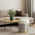 thumbnail image 3 of Modoma Ottoman - Gray, 3 of 3