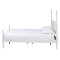 thumbnail image 3 of Baxton Studio Bobbin Mid-Century Platform Bed, Queen, White, 3 of 8