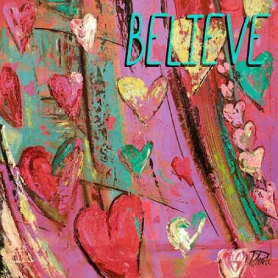 Hippie Hearts Inspired II Canvas Art - Patricia Pinto(24X24)