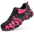 thumbnail image 1 of Luolocsn Chaussures de Travail pour Femmes Camouflage à Embout d'Acier Chaussures de Sécurité Chaussures Anti-Perforation Espadrilles Roses 38/8 Femmes/6 Hommes, 1 of 4