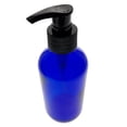 thumbnail image 3 of Royal Massage Boston Round Glass Bottle with Saddle Pump - Cobalt Blue 4oz - Set of 6, 3 of 3