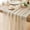 Ivory, variant on Beige Cheesecloth Table Runner 35x120 Inches Ivory Gauze Rustic Boho Spring Table Runner for Engagement Party Decorations Bridal Shower Wedding Party First Communion Centerpiece