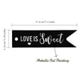 thumbnail image 5 of Inkdotpot Love Is Sweet Wedding Bottle Tag Real Silver Foil Favor Hang Tags Pack Of 100, 5 of 6