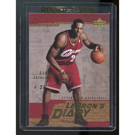 - 2003-04 Upper Deck Lebron's Diary Lebron James #LJ13 Rookie Card