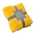 thumbnail image 1 of Summer Blanket Plush Solid Color Fleece Blanket with Vertical Stripes Soft Breathable 39x59IN Cooling Comforter Queen Size Couch Blankets And Throws Oversized for Home Office Travel Car, 1 of 7