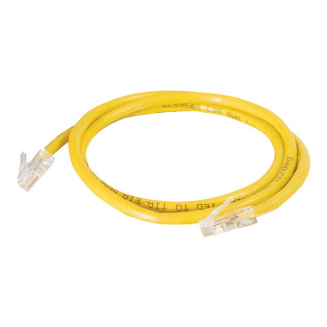 C2G Cat5e Non-Booted Unshielded (UTP) Network Crossover Patch Cable - Crossover cable - RJ-45 (M) to RJ-45 (M) - 25 ft - CAT 5e - yellow
