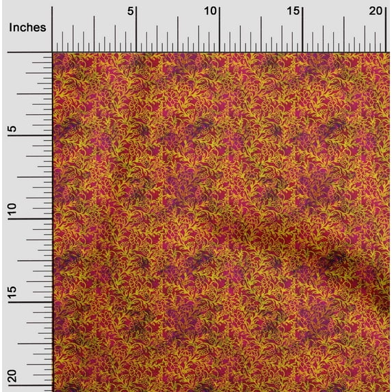 oneOone Rayon Red Fabric Batik Sewing Material Print Fabric By The Yard 56 Inch Wide