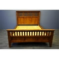 thumbnail image 2 of Pemberly Row Craftsman Mission Solid Wood King Bed with Slats in Cherry, 2 of 4