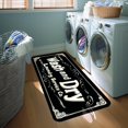 thumbnail image 4 of Laundry Room Rug Runner, 20"x47" Non Slip Laundry Rugs, Black Farmhouse Washable Floor Laundry Mats for Laundry Room, Mudroom, Kitchen, Washroom, Bathroom, Hallway Area Rugs Decor, 4 of 7