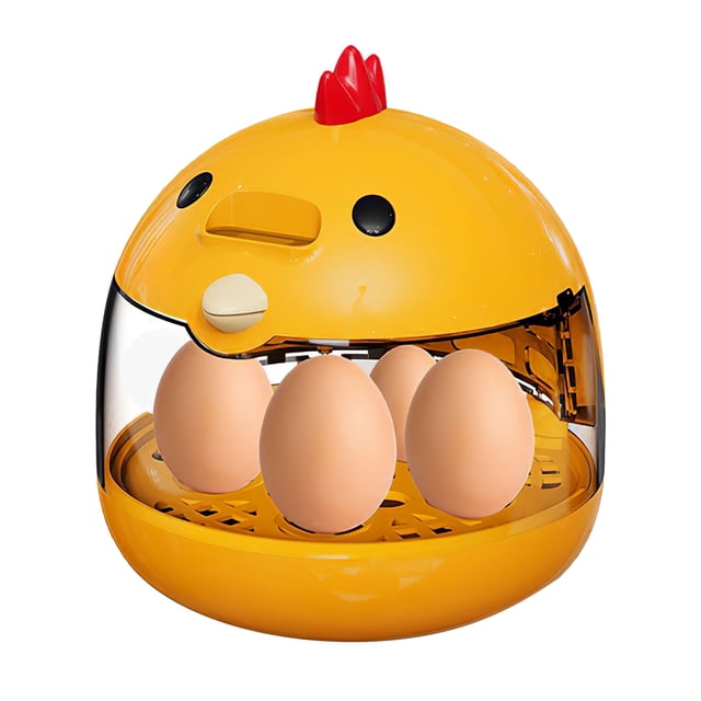 Incubadora de huevos pequeños para huevos de codorniz Temperatura automática inteligente y control de humedad Incubadora de aves portátiles para pollos lorados pájaros amarillo
