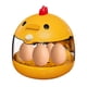 thumbnail image 1 of Incubadora de huevos pequeños para huevos de codorniz Temperatura automática inteligente y control de humedad Incubadora de aves portátiles para pollos lorados pájaros amarillo, 1 of 7