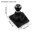 thumbnail image 6 of Unique Bargains 1 Pcs 5 Speed Manual Gear Stick Shift Knob Transmission with Dust Cover Fit for VW Passat 3C B6, 6 of 6