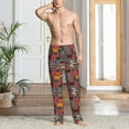 thumbnail image 2 of Sikiie BBQ Icons Mens Pajama Pants Sleep & Lounge Pants, PJ Bottoms With elastic waistb and Pockets Medium, 2 of 6