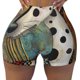 thumbnail image 2 of Balery Abstract Dalmatian Art Pantalones cortos de entrenamiento estampados para mujer, sin costuras, ajustados, para gimnasio, yoga, correr, deportes, ejercicio activo, fitness.-Medium, 2 of 8
